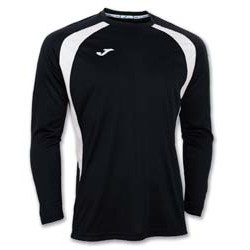 JOMA CHAMPION III TRICOU CU MANECA LUNGA NEGRU-ALB