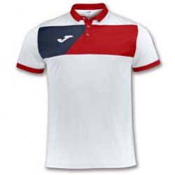 JOMA CREW II POLO ALB-ROSU