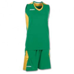 JOMA DAMA SET BASCHET TRICOU+SORT SPACE BASKET VERDE-AURIU MAIOU