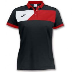 JOMA CREW II DAMA POLO NEGRU-ROSU