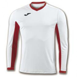 JOMA CHAMPION IV TRICOU CU MANECA LUNGA ALB-ROSU