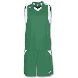 JOMA FINEL SET BASCHET TRICOU+SORT VERDE-ALB