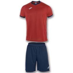 JOMA ACADEMY SET DE FOTBAL TRICOU+SORT ROSU-ALBASTRU INCHIS