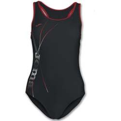 JOMA COSTUM DE BAIE DAMA NEGRU-ROSU