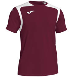 JOMA CHAMPION V TRICOU BURGUNDI ROSU - ALB