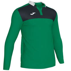 JOMA WINNER II POLO CU MANECA LUNGA VERDE-NEGRU