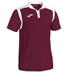 JOMA CHAMPION V POLO  BURGUNDI ROSU - ALB